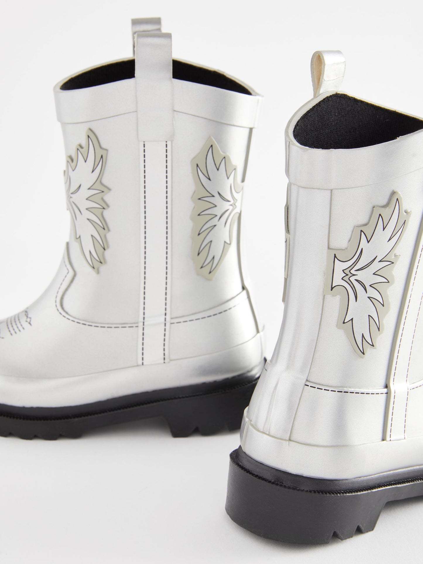 Gümüş Western Yağmur Çizmesi