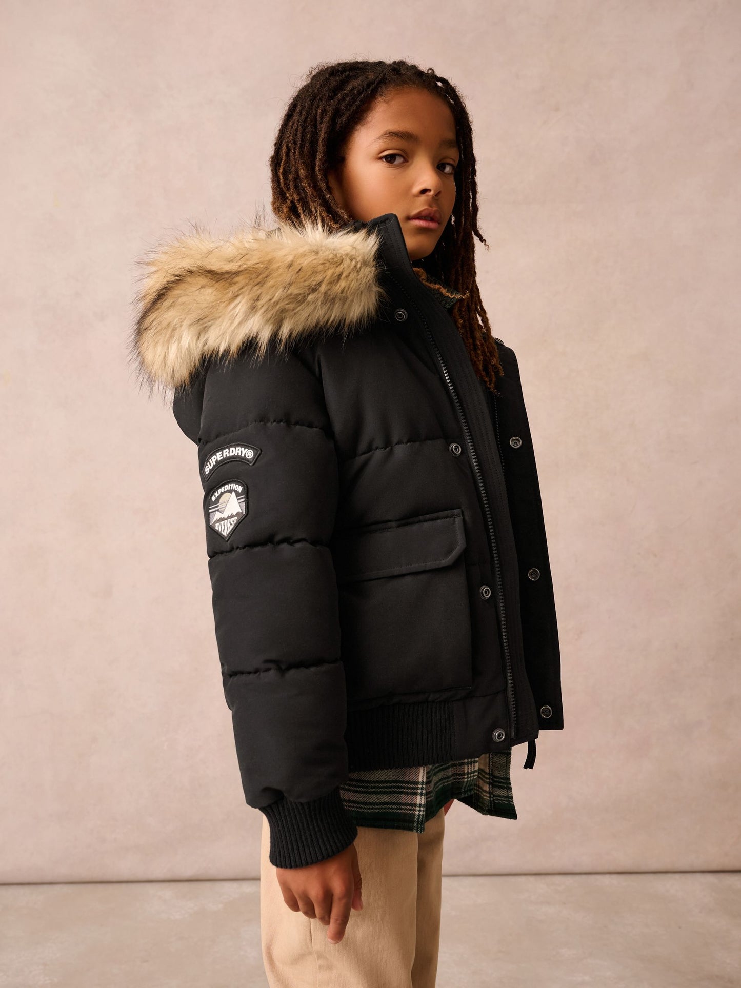 Superdry Black Everest Bomber Coat