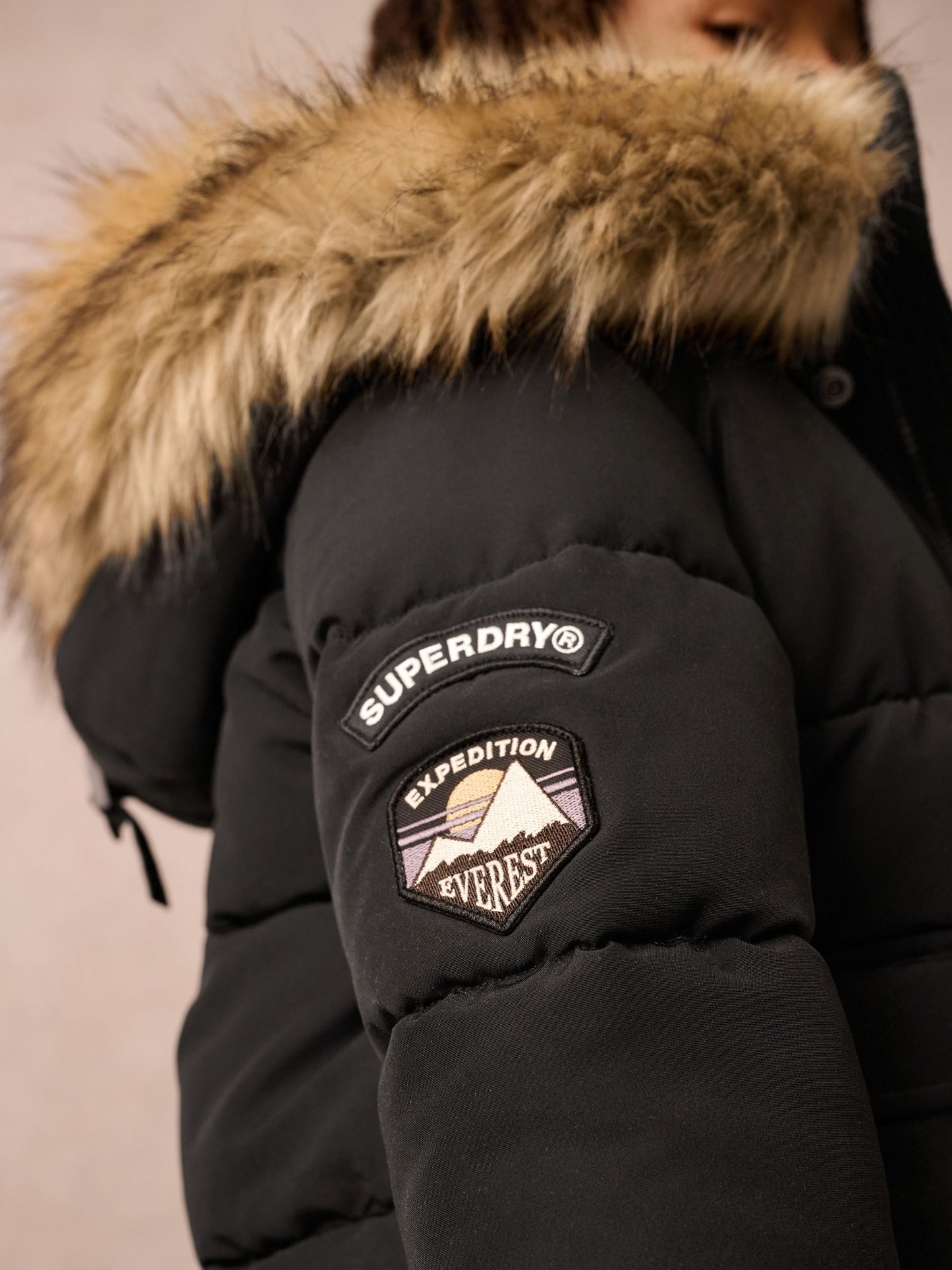 Superdry Black Everest Bomber Coat