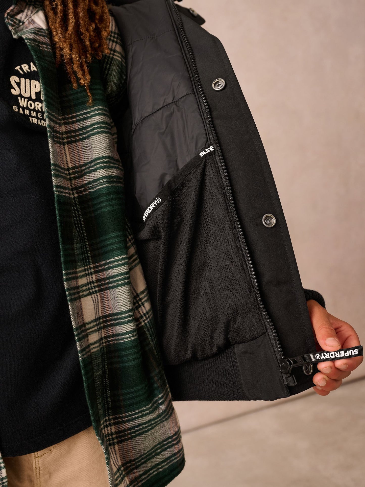 Superdry Black Everest Bomber Coat