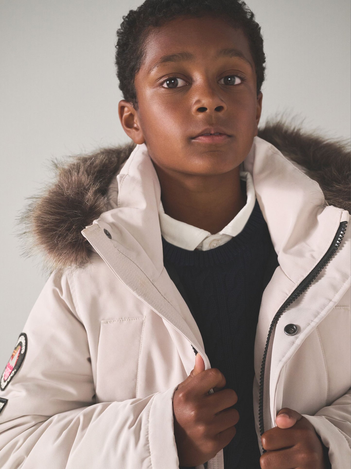 Superdry Cream Everest Parka Coat