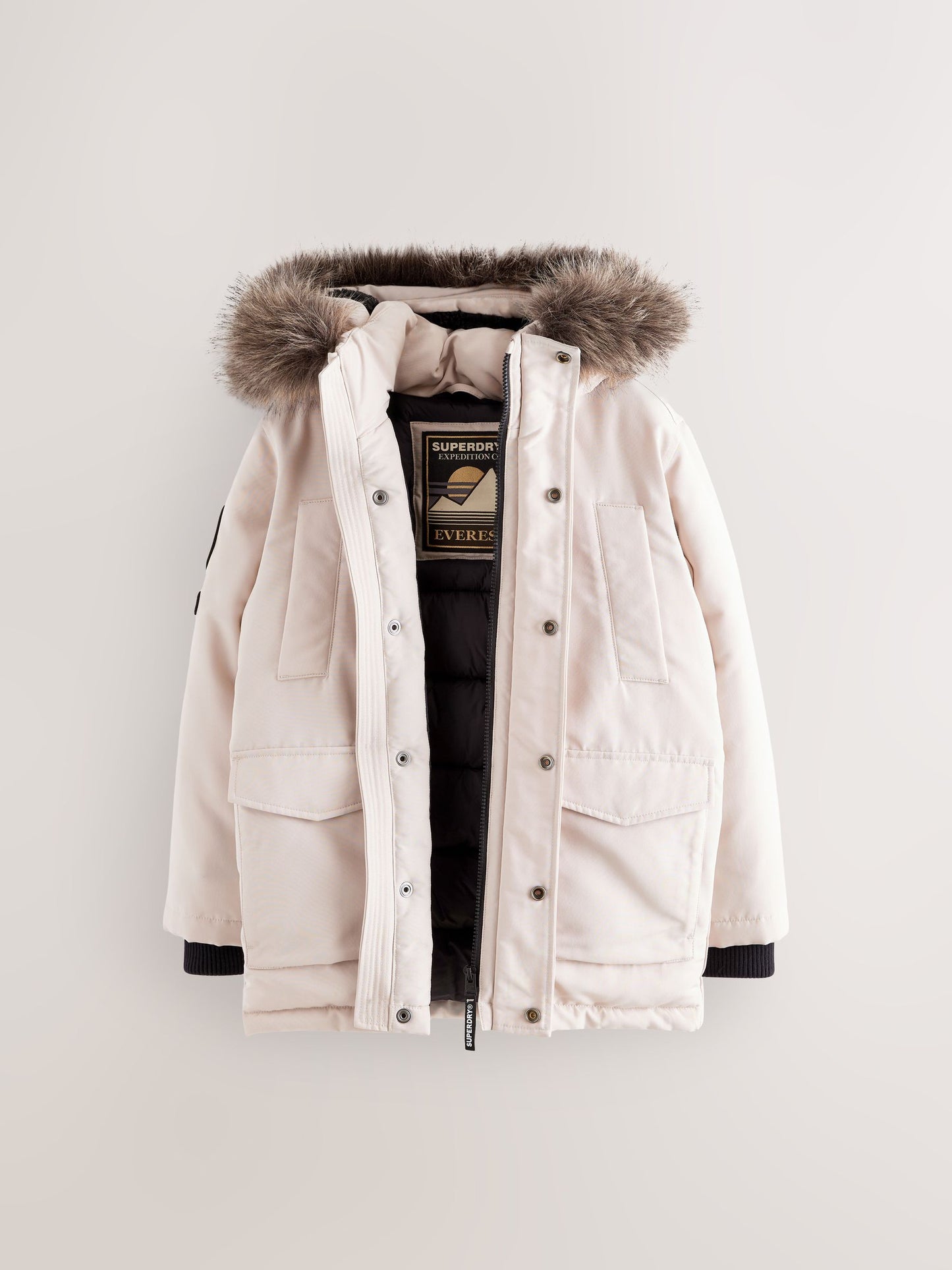 Superdry Cream Everest Parka Coat