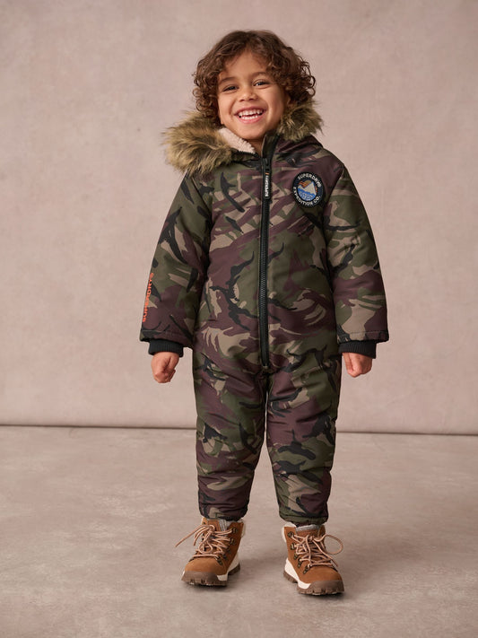 Superdry Kamuflaj Everest Kar Tulumu