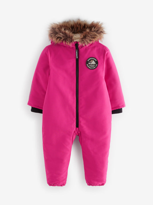 Superdry Pembe Everest Kar Tulumu