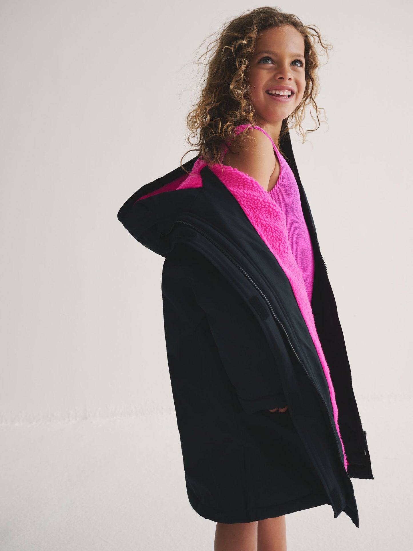 Superdry Black/Pink Changing Robe