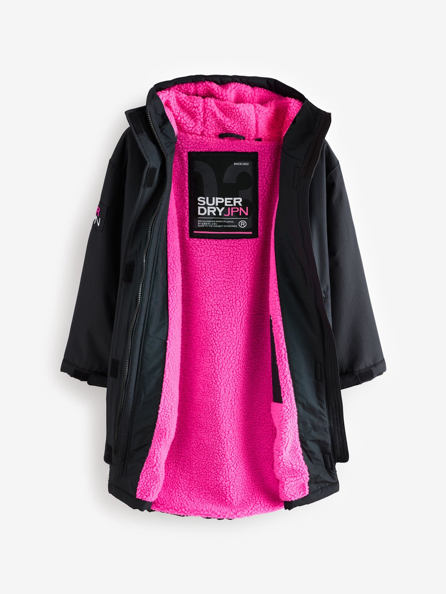 Superdry Black/Pink Changing Robe