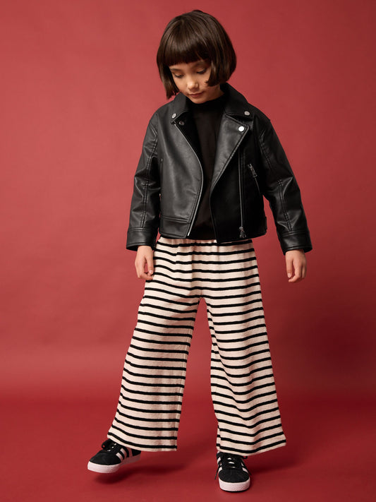 Black PU Biker Jacket (3-16yrs)