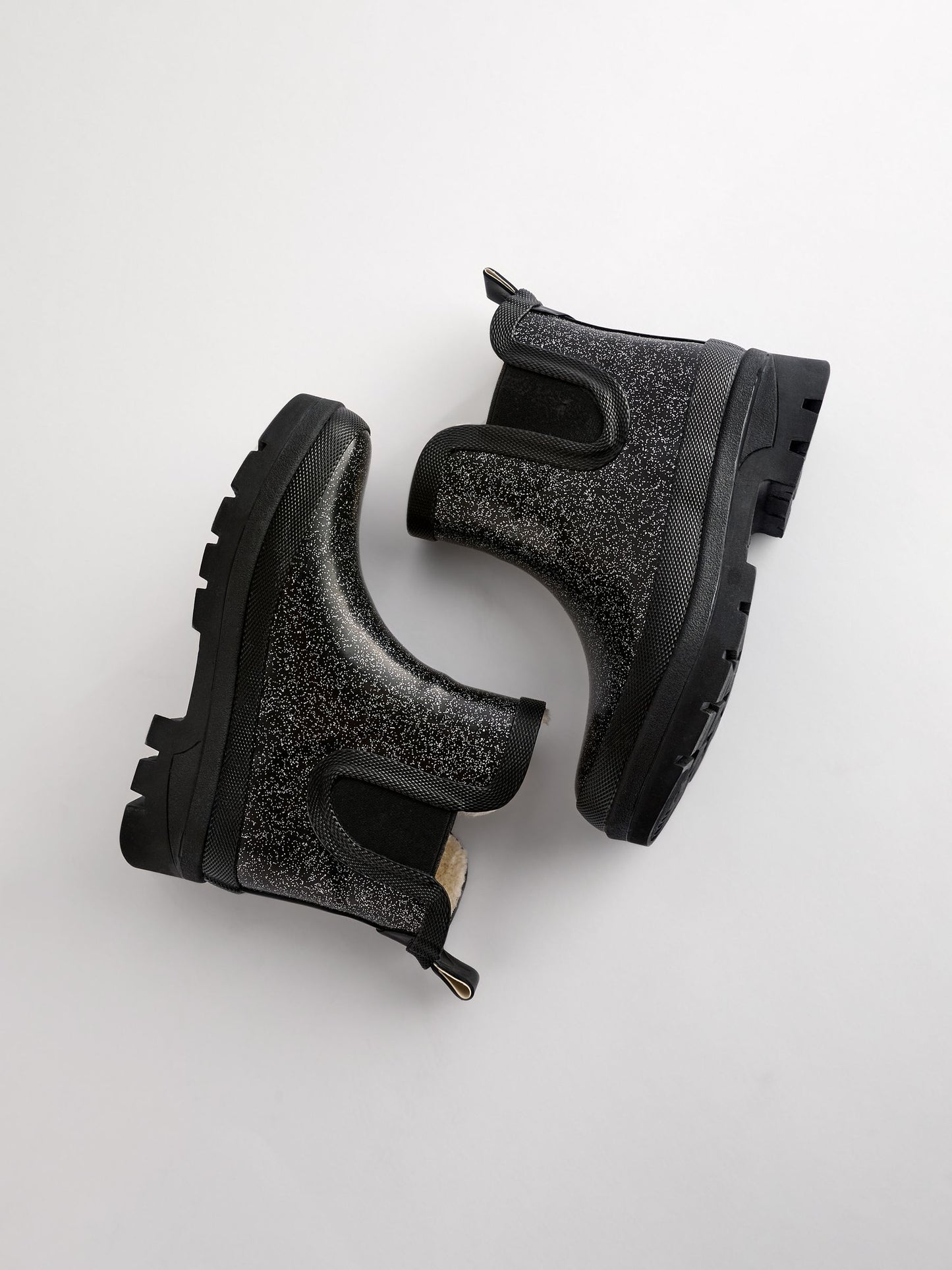 Siyah Simli Chelsea Yağmur Çizmesi