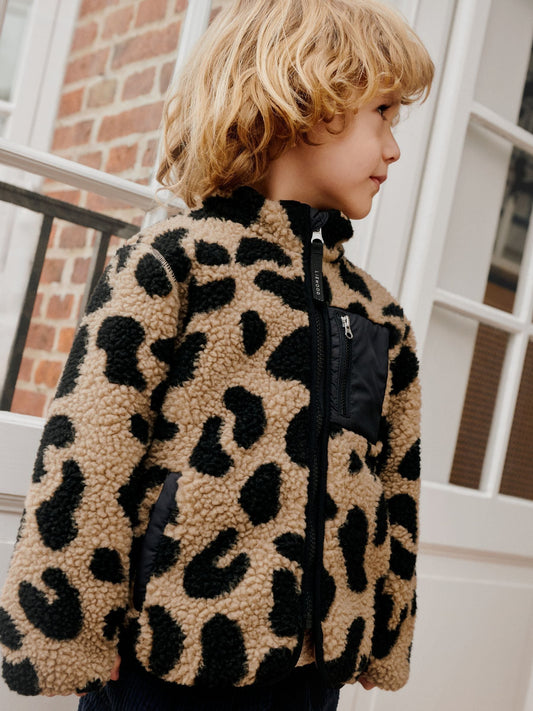 Liewood Nolan Pile Jacket Brown Fleece