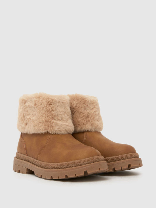 Schuh Brown Suede Cranberry Suede Boots