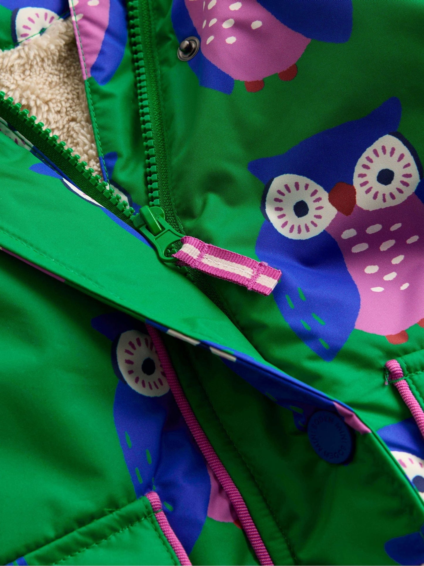 Boden Green Sherpa Lined Anorak