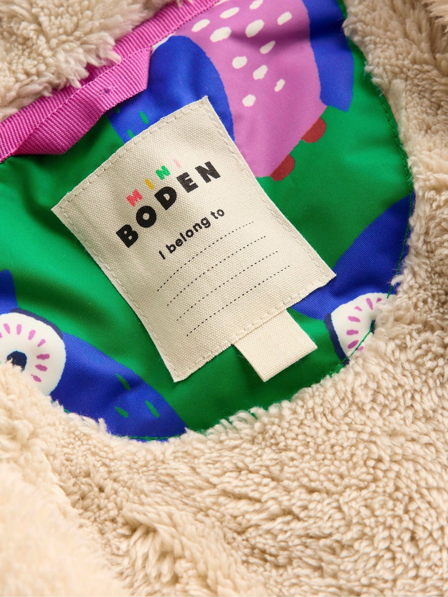 Boden Green Sherpa Lined Anorak