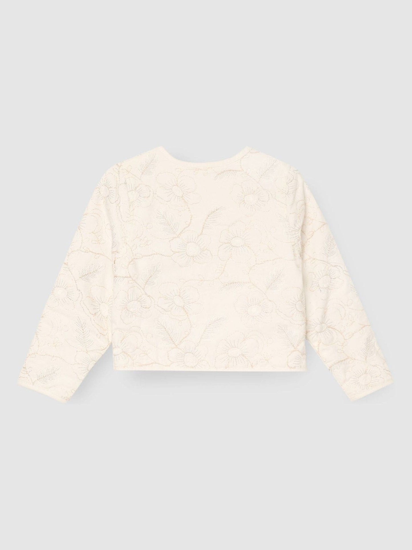 Angel & Rocket White Aurora Embroidered Tie Front Jacket