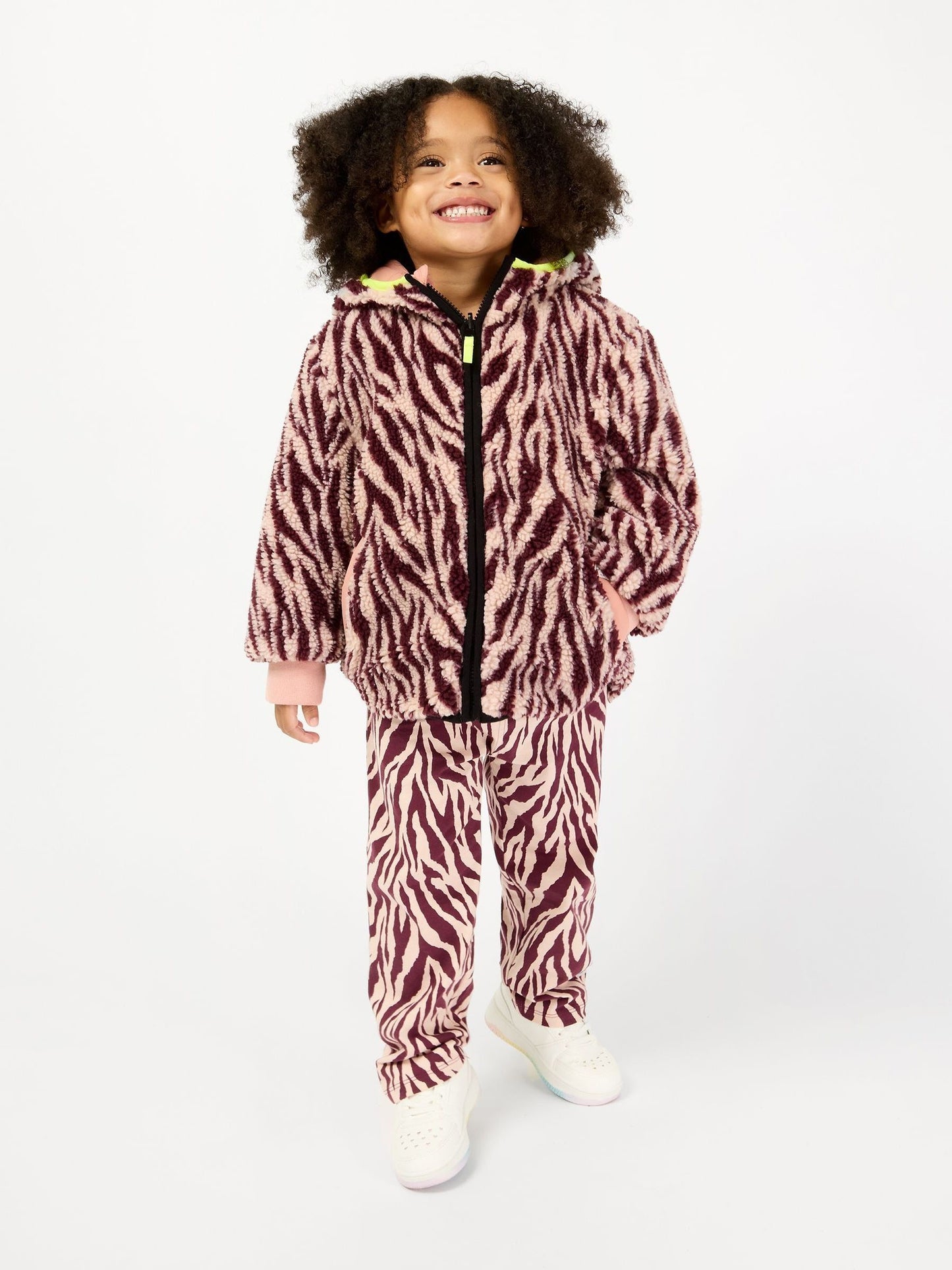 GEN Pink Borg Lined Quilted Jacket