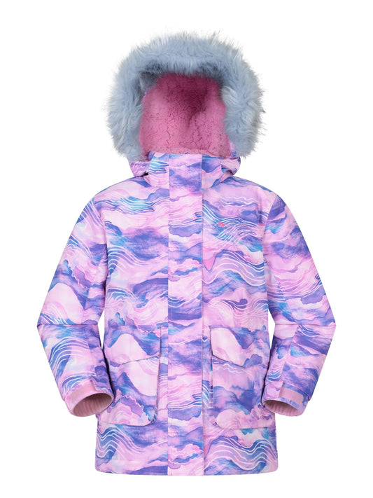 Mountain Warehouse Pink Aries Printed Waterproof  3-in-1 Jacket