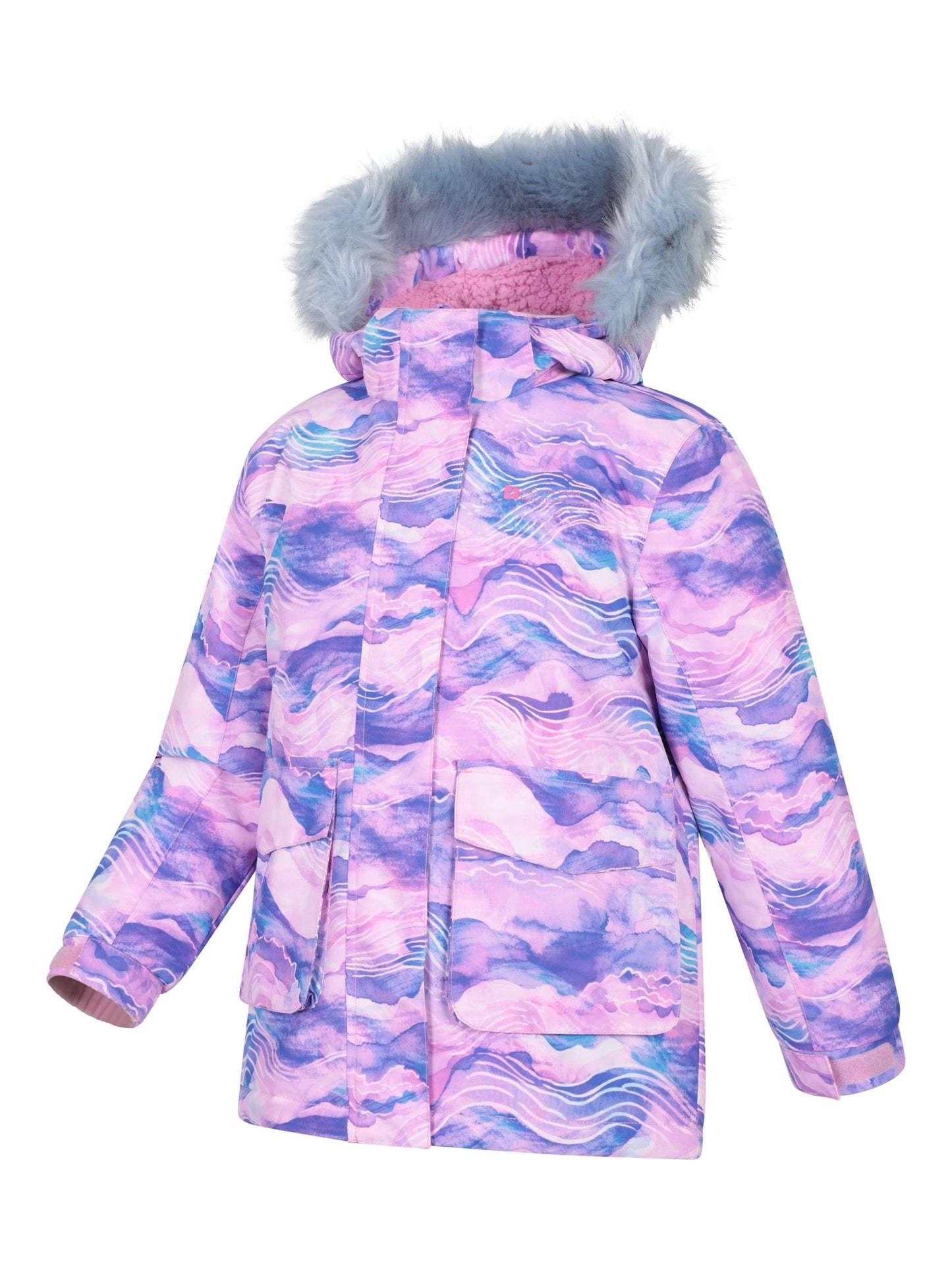 Mountain Warehouse Pink Aries Printed Waterproof  3-in-1 Jacket