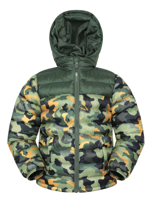 Mountain Warehouse Green Seasons  Printed Water-Resistant Padded Jacket