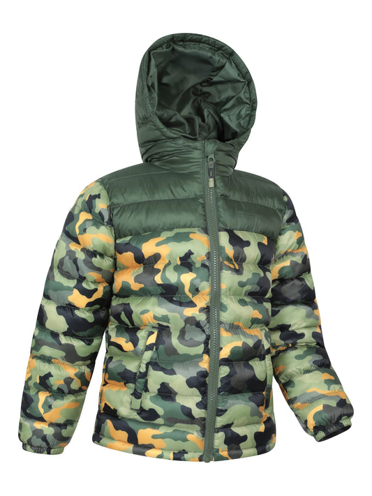 Mountain Warehouse Green Seasons  Printed Water-Resistant Padded Jacket