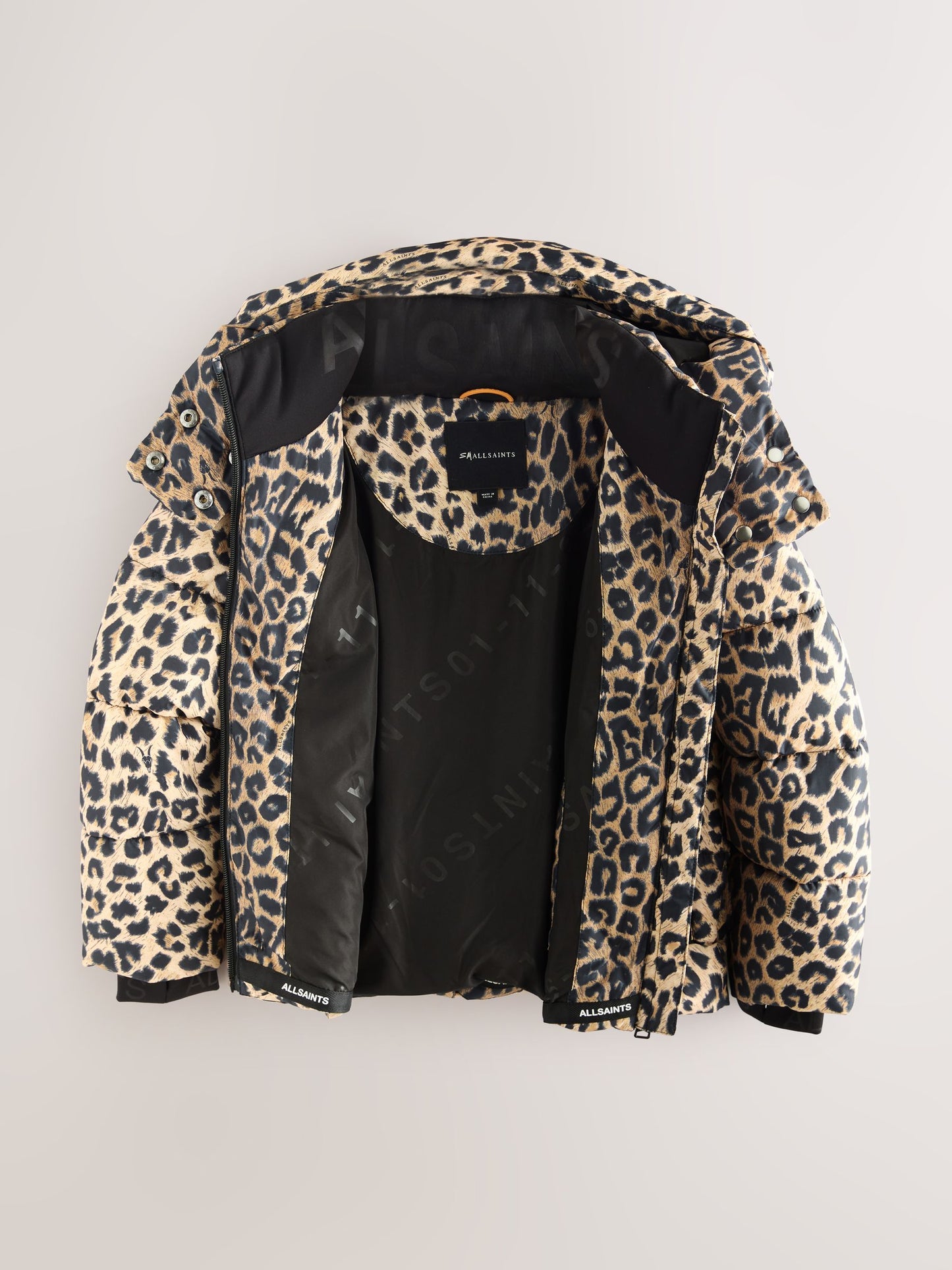 smALLSAINTS Leopard Underground Padded Coat