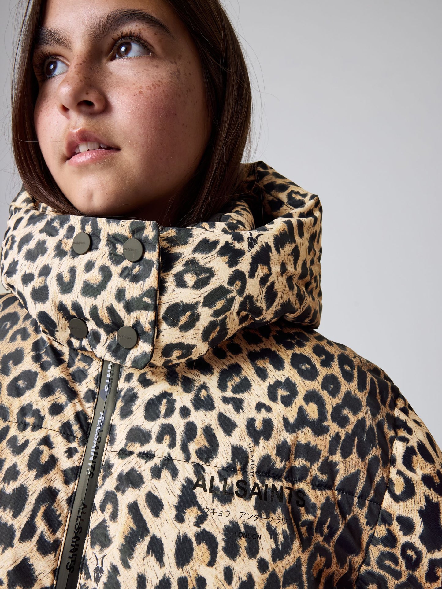 smALLSAINTS Leopard Underground Padded Coat