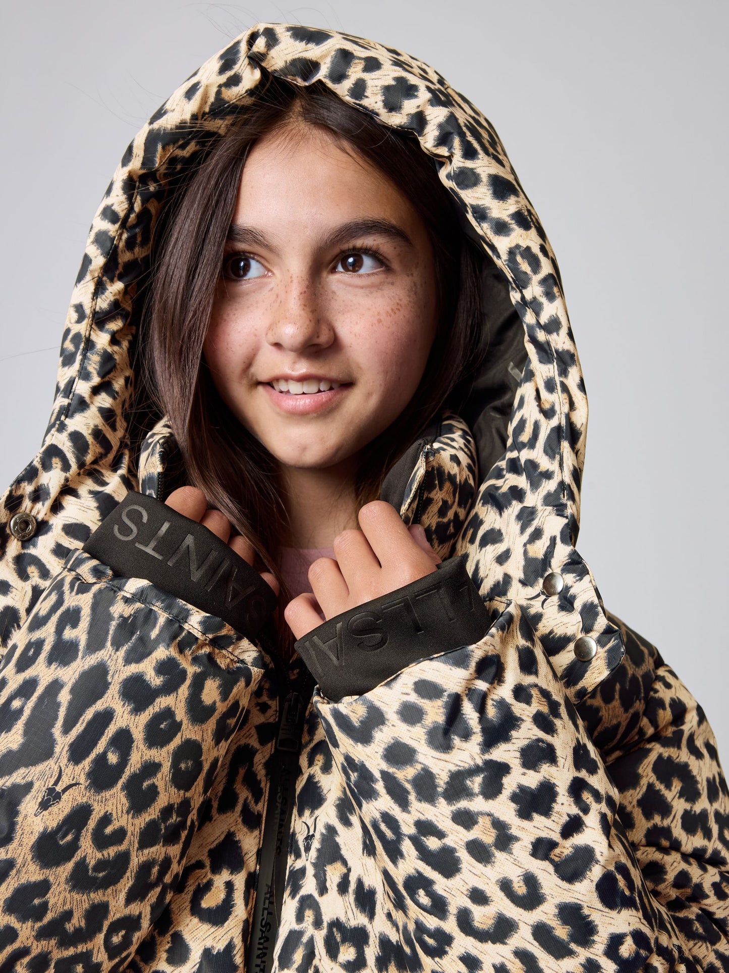 smALLSAINTS Leopard Underground Padded Coat