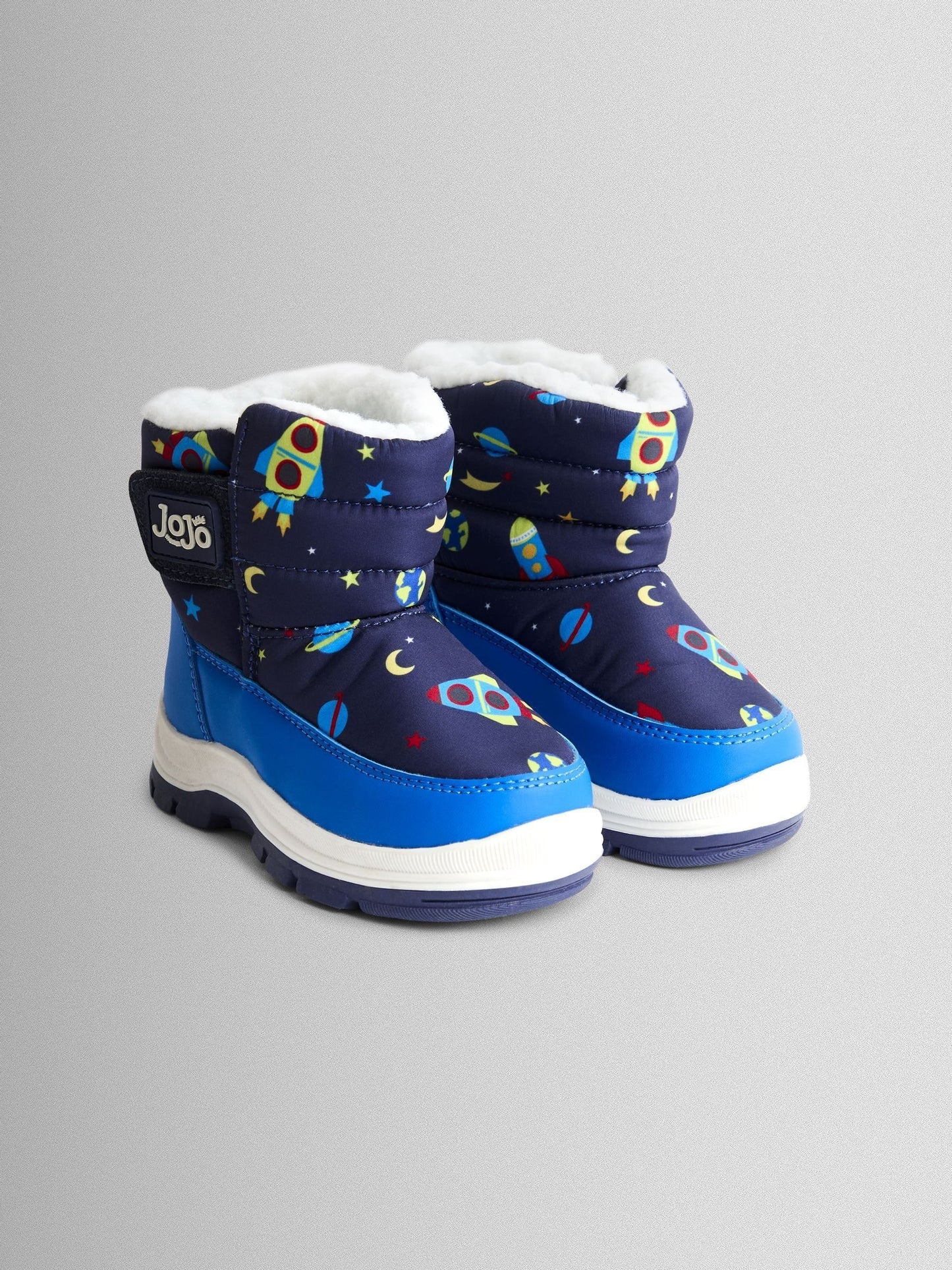 JoJo Maman Bébé Navy Rocket Cosy Snow Boots