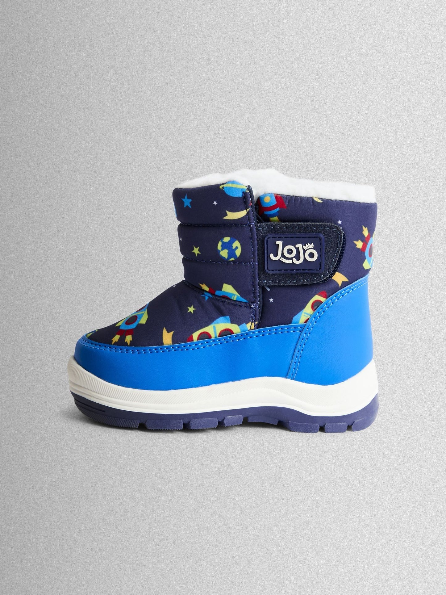 JoJo Maman Bébé Navy Rocket Cosy Snow Boots