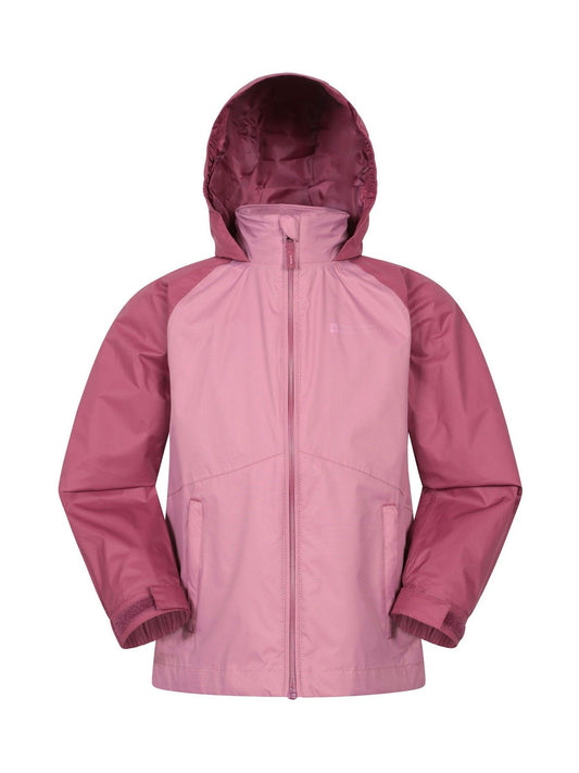 Mountain Warehouse Pink Torrent II Kids Waterproof Jacket