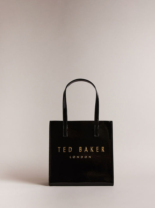 Ted Baker Crinion Küçük Siyah Crinkle Icon Çanta