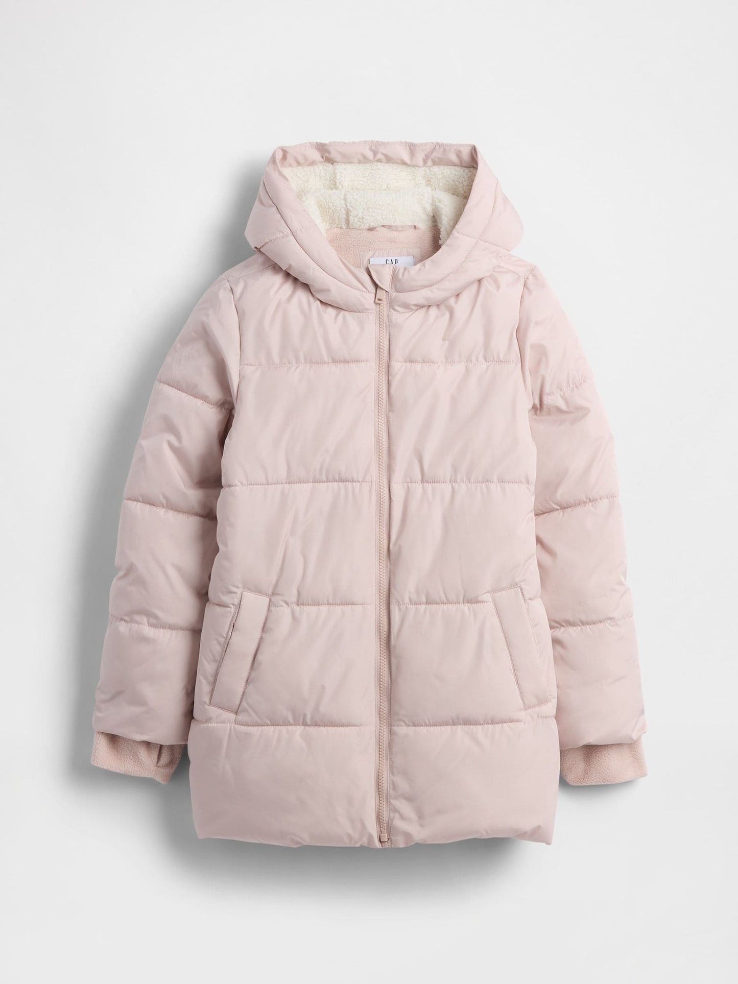 Gap Pink ColdControl Max Long Puffer Coat (4-13yrs)