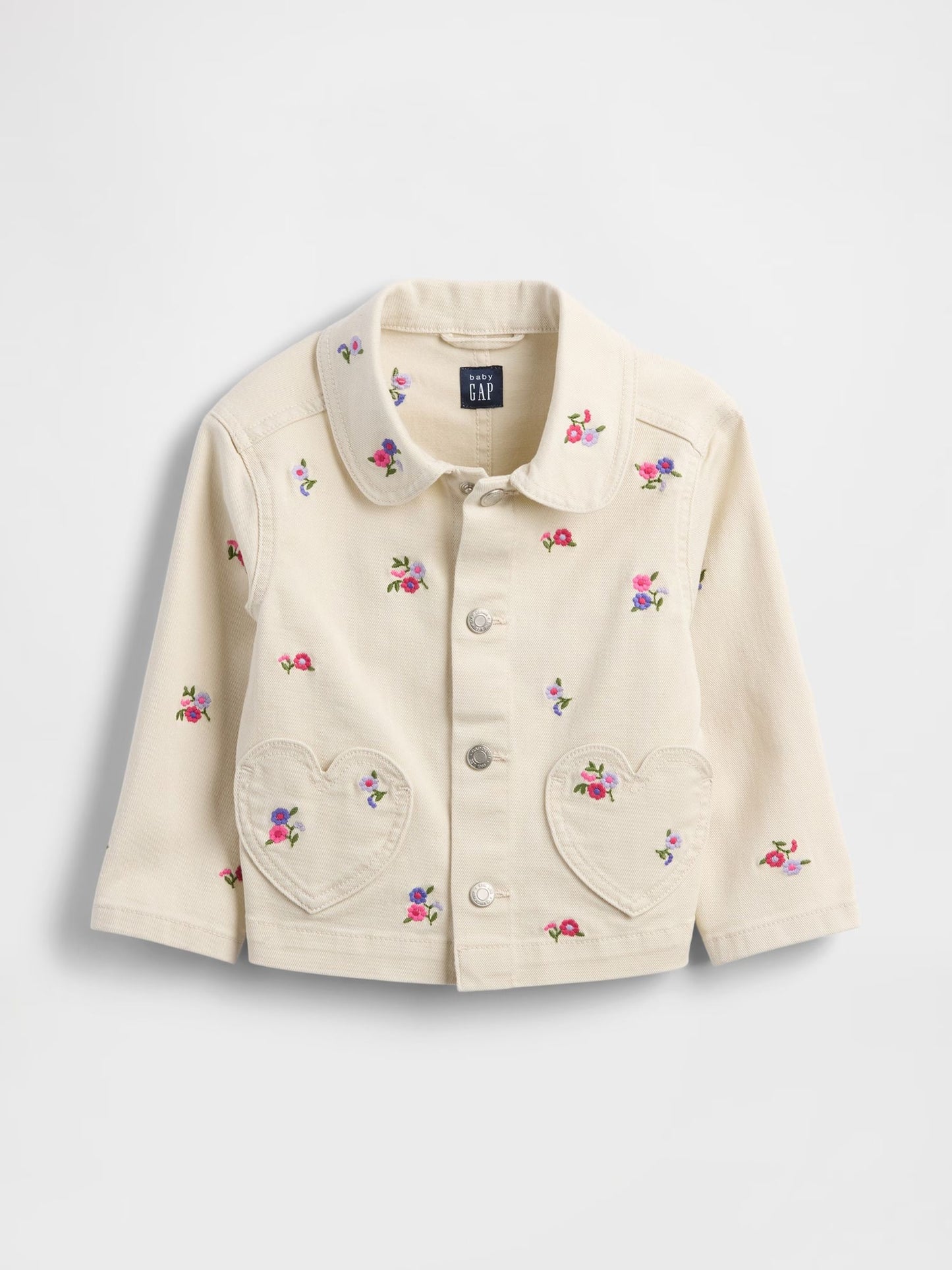 Gap Cream Floral Barn Jacket