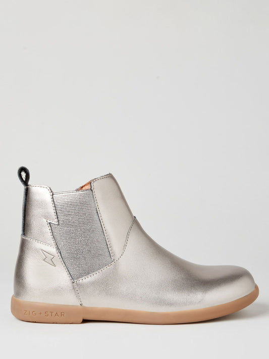Zig+Star Silver Junior Kids Rockit Boots