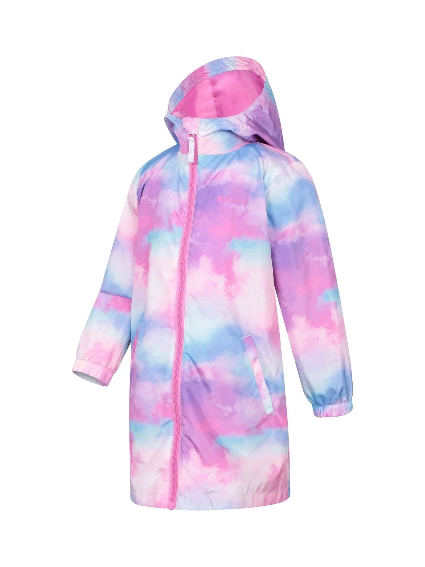 Mountain Warehouse Pink Kids Flo Printed Water Resistant Jacket