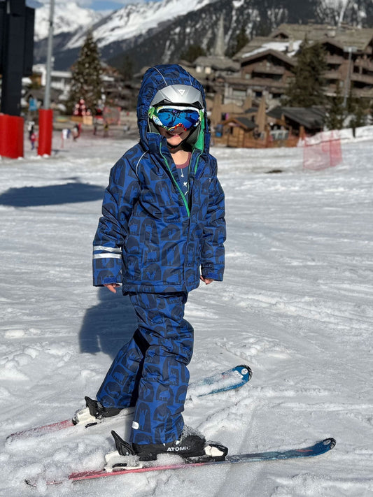Muddy Puddles Blue Waterproof Kids Ski Jacket