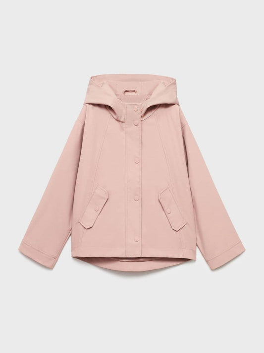 Mango Pink Hooded Rain Jacket
