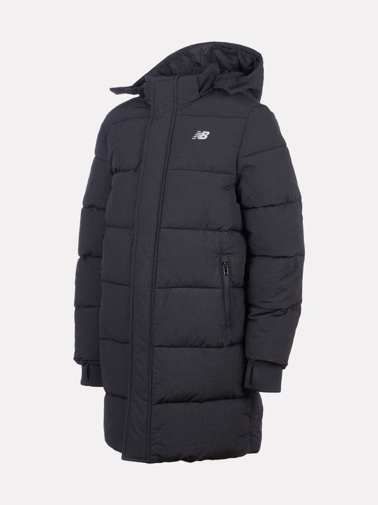 New Balance Black Wide Baffle Puffer Coat