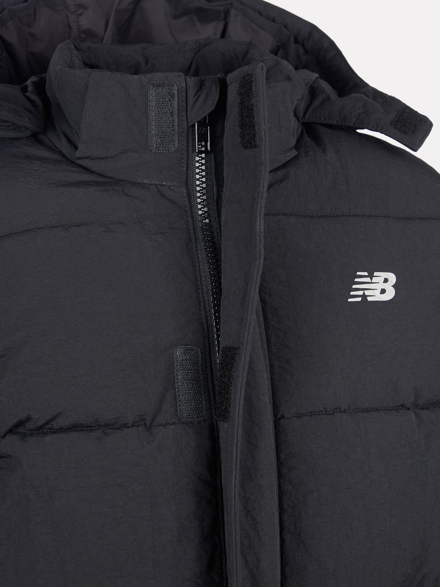 New Balance Black Wide Baffle Puffer Coat