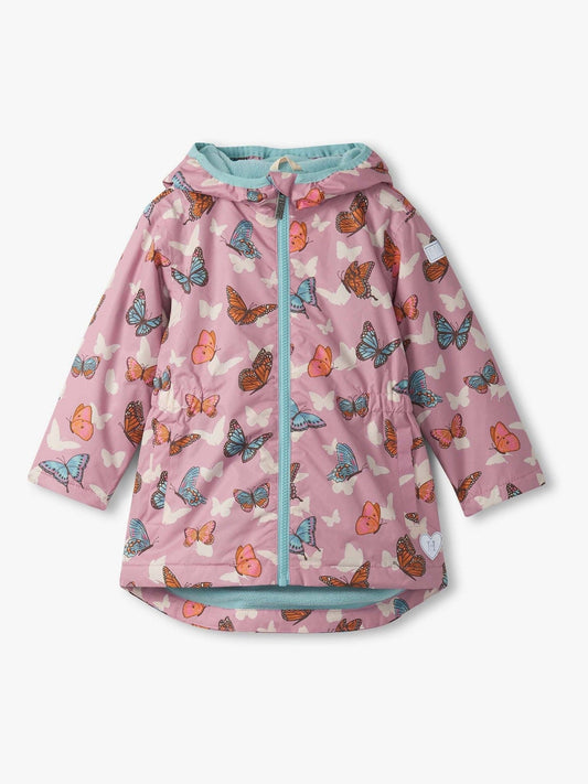 Hatley Pink Pop-Out Butterflies Field Jacket