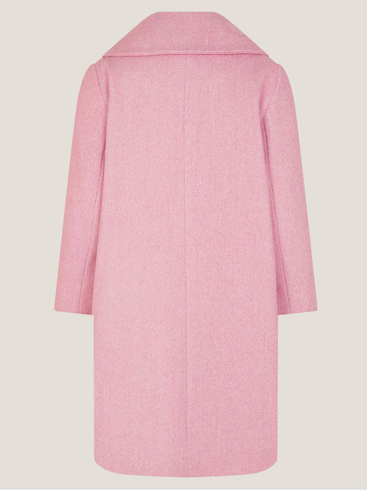 Monsoon Pink Bow Collar Coat