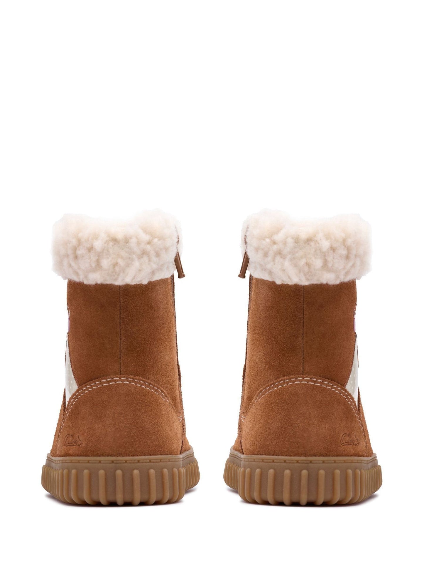 Clarks Brown Cove Warm Toddler Boots