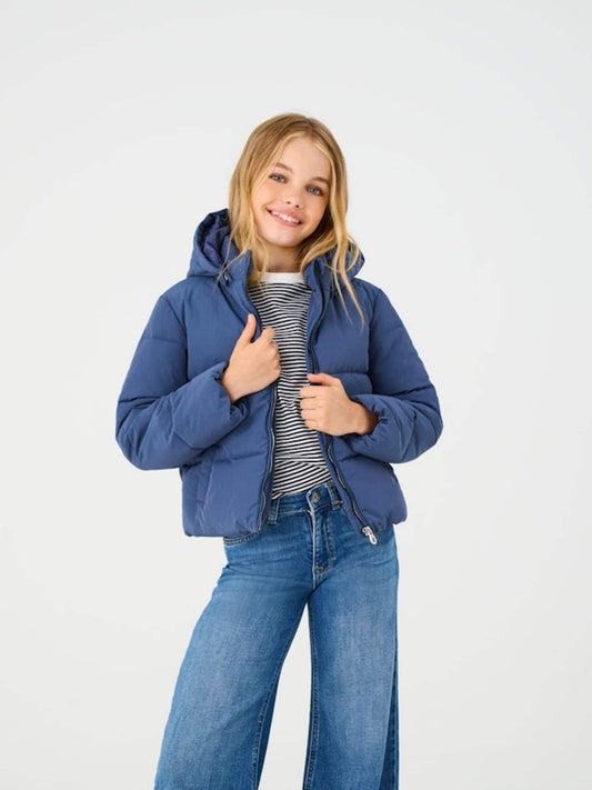 ONLY KIDS Blue Puffer Coat