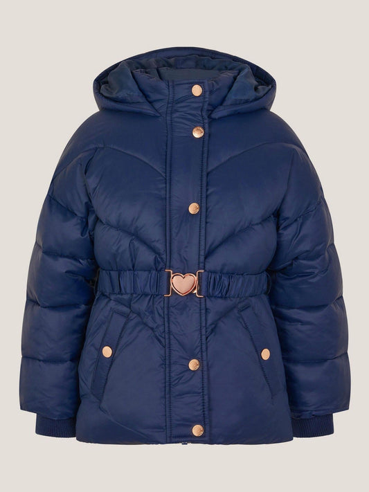 Monsoon Blue Belted Puffer Jacket