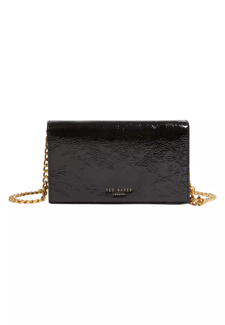 Ted Baker Mahiraa Siyah Kapaklı Omuz Çantası
