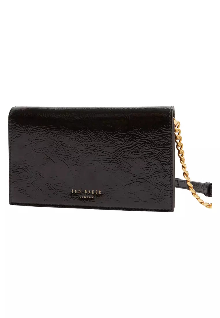 Ted Baker Mahiraa Siyah Kapaklı Omuz Çantası